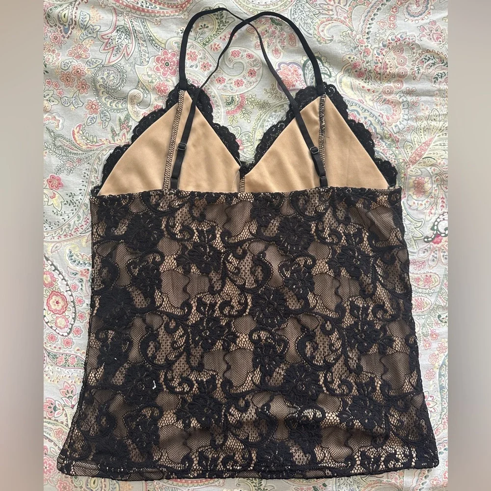 K. Jordan Black Lace Top. Size Large - Picture 2 of 5